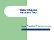 ESTIMATION OF WATER HARDNESS